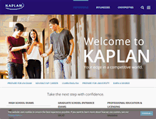 Tablet Screenshot of kaplan.com